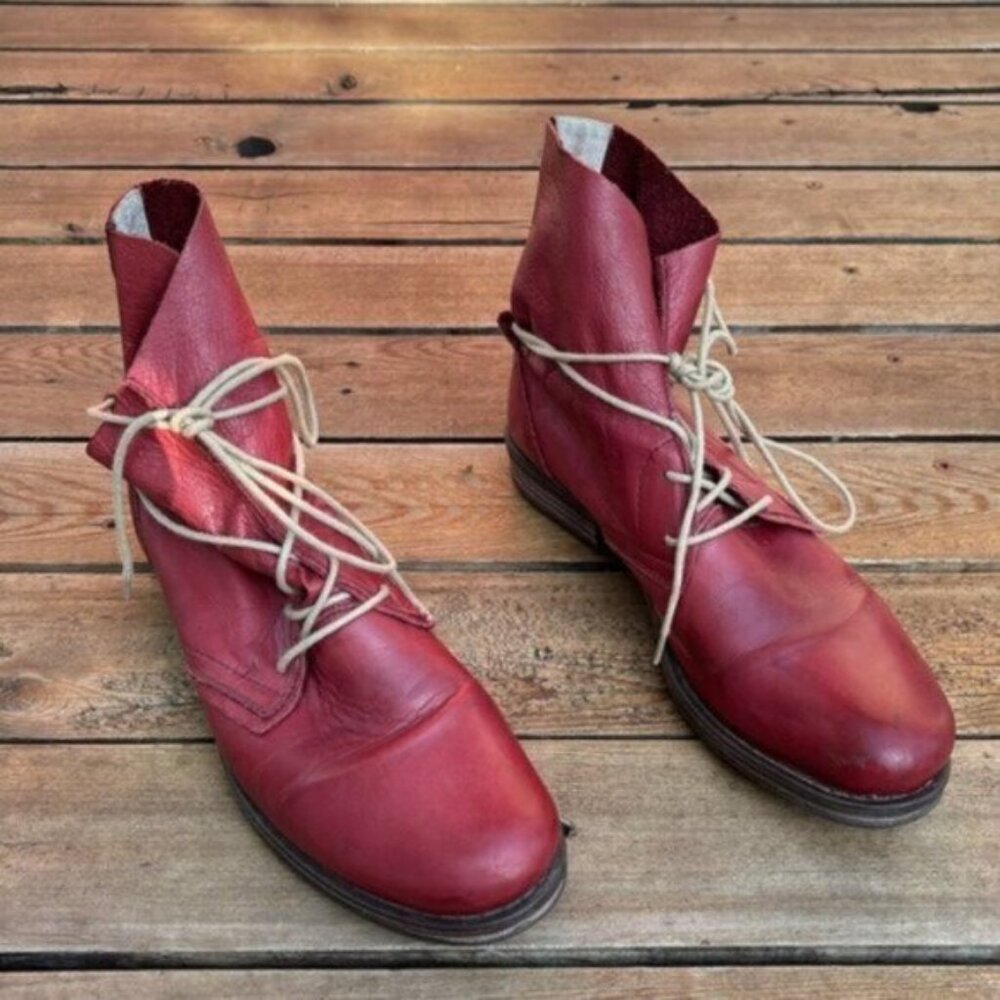 Miz Mooz Red Ankle Boots